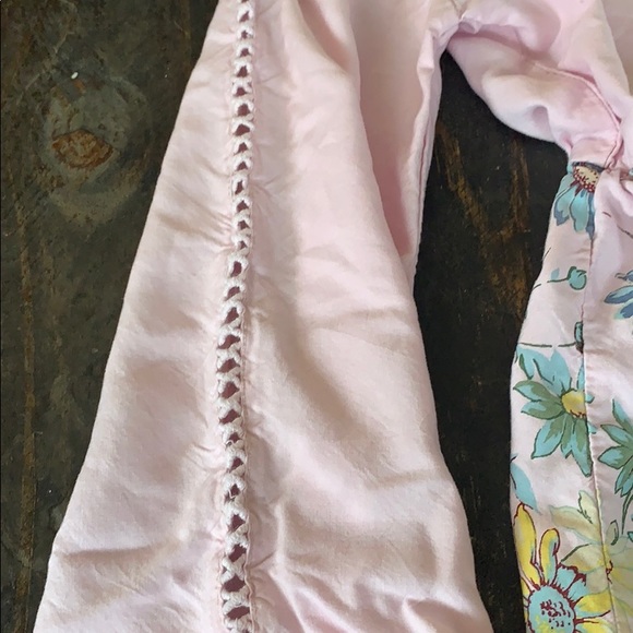 3/$27GAP Bell-Sleeve Mix-Fabric Dress pink quartz - Picture 3 of 5